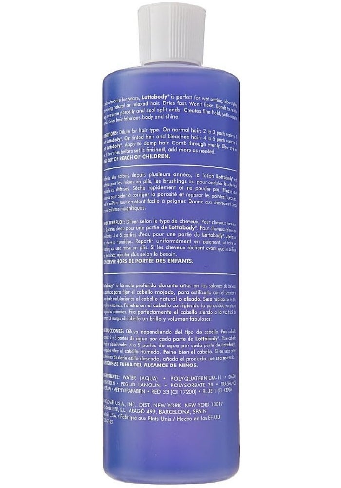 Lottabody Professional Setting Lotion, 15 oz - Concentrated Formula for Firm Hold and Silky Sheen - Image 2